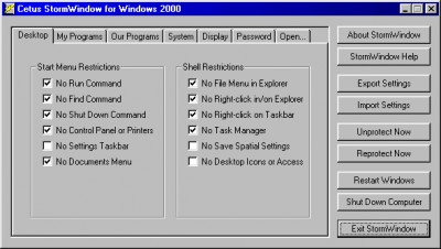 StormWindow 2000 3.02 screenshot StormWindow 2000 3.02 screenshot