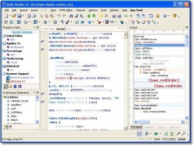 Style Studio CSS Editor 3.8.01 screenshot