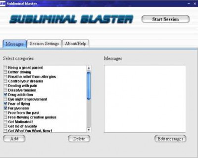 Subliminal Blaster 1.1 screenshot