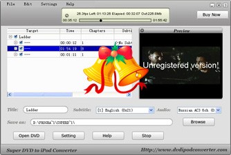 Super DVD to iPod Converter Chris Version3.4 3.4 screenshot Super DVD to iPod Converter Chris Version3.4 3.4 screenshot