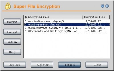 Super File Encryption 3.5 screenshot