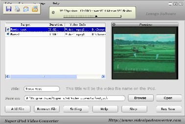 Super iPod Video Converter build 2006 3.5 screenshot