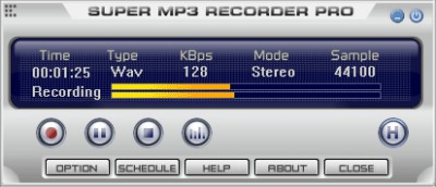 Super Mp3 Recorder Professional 6.5 screenshot