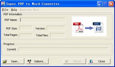 Super PDF to Word Converter 2.9 screenshot Super PDF to Word Converter 2.9 screenshot