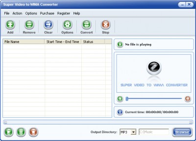 Super Video to WMA Converter 1.00 screenshot Super Video to WMA Converter 1.00 screenshot