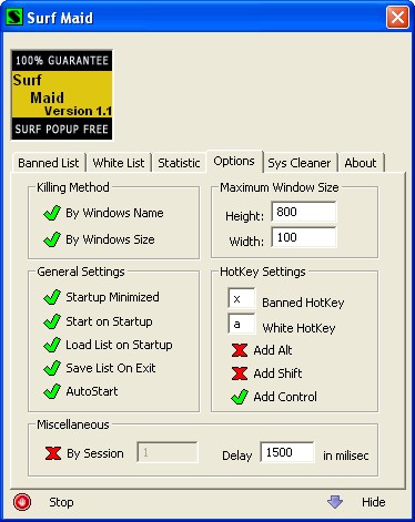 Surf Maid 1.7 screenshot