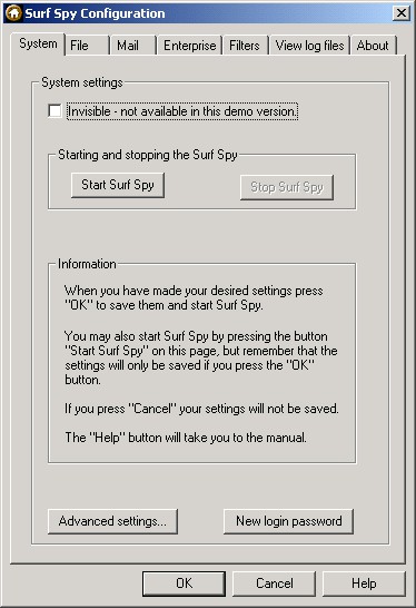 Surf Spy 2.10 screenshot Surf Spy 2.10 screenshot