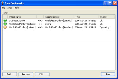SyncBookmarks 1.0 screenshot SyncBookmarks 1.0 screenshot
