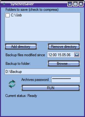 SynchroSaver 2.0 screenshot