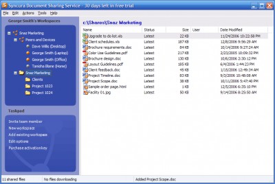 Syncura 1.5 screenshot