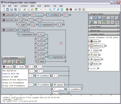 Syntax Diagram Editor Grammar Validator 2.05.00 screenshot Syntax Diagram Editor Grammar Validator 2.05.00 screenshot