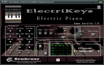 Syntheway ElectriKeys e-Piano VSTi 1.0 screenshot
