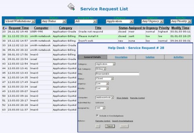 SysAid Help Desk and Inventory 3.1.6 screenshot SysAid Help Desk and Inventory 3.1.6 screenshot