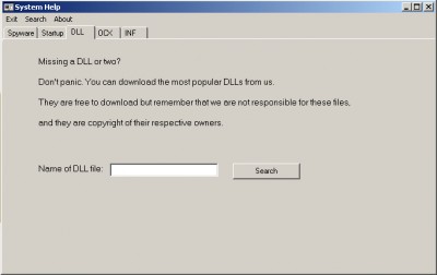 System Help 1.0 screenshot