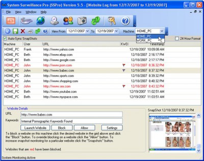 System Surveillance Pro 5.5.0.0 screenshot System Surveillance Pro 5.5.0.0 screenshot