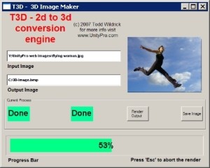 T3D - 2D to 3D Converter 7.3.5 screenshot T3D - 2D to 3D Converter 7.3.5 screenshot