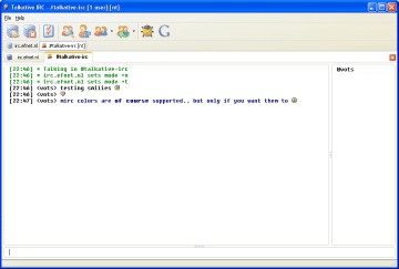 Talkative IRC 0.4.2.6 screenshot
