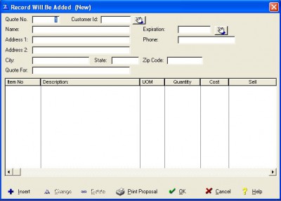 TBS Proposal Generator 6.00 screenshot