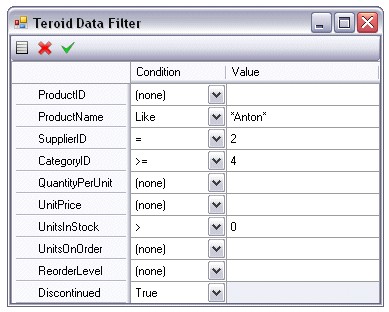 Teroid Data Filter 3.0 screenshot Teroid Data Filter 3.0 screenshot
