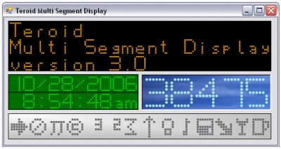 Teroid Multi Segment Display 4.0 screenshot Teroid Multi Segment Display 4.0 screenshot
