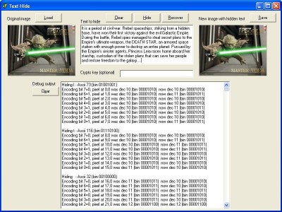 Text Hide 1.5 screenshot Text Hide 1.5 screenshot