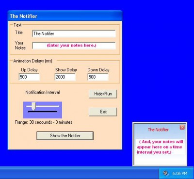 The Notifier 2 screenshot The Notifier 2 screenshot