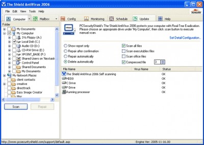 The Shield Pro - Antivirus/Firewall 2006 screenshot The Shield Pro - Antivirus/Firewall 2006 screenshot
