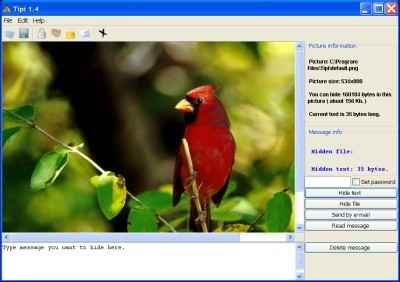 TiPi - Text In PIcture 1.4 screenshot TiPi - Text In PIcture 1.4 screenshot