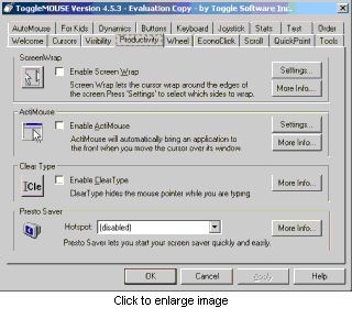 ToggleMOUSE 4.5.14 screenshot ToggleMOUSE 4.5.14 screenshot