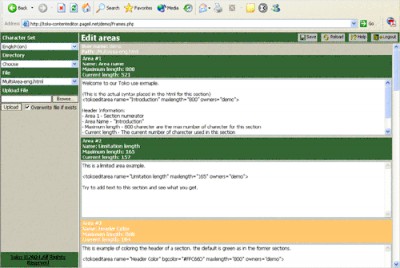 Toko Content Editor 1.5.1 screenshot