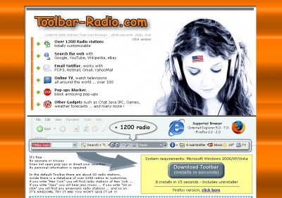 Toolbar-Radio.com USA version 4.5.157 screenshot Toolbar-Radio.com USA version 4.5.157 screenshot
