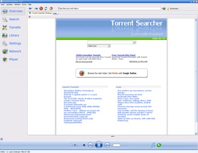 Torrent Searcher 6.1 screenshot Torrent Searcher 6.1 screenshot