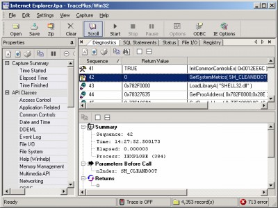 TracePlus Win32 5.60.000 screenshot TracePlus Win32 5.60.000 screenshot