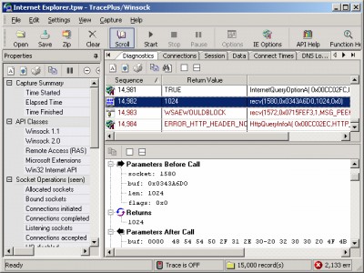 TracePlus Winsock 8.61.000 screenshot