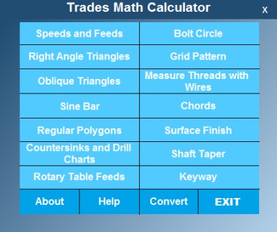 Trades Math Calculator 1.2.0 screenshot Trades Math Calculator 1.2.0 screenshot