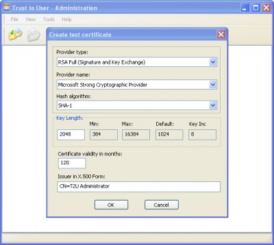Trust To User 1.0 screenshot