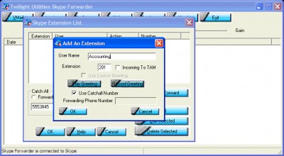 Twilight Utilities Skype Forwarder 1.7.2 screenshot