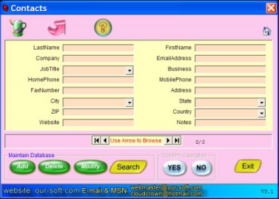 U&I Information Management System 3.1 screenshot U&I Information Management System 3.1 screenshot