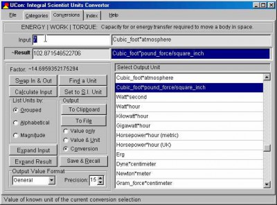 UCon: Integral Scientist Units Converter 1.42 screenshot UCon: Integral Scientist Units Converter 1.42 screenshot