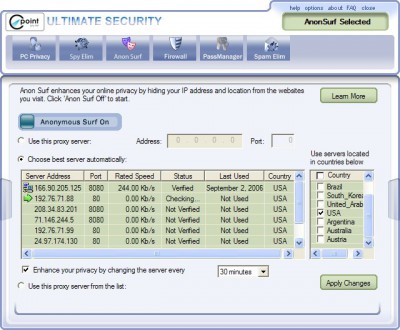 Ultimate Security Suite 2.04 screenshot Ultimate Security Suite 2.04 screenshot