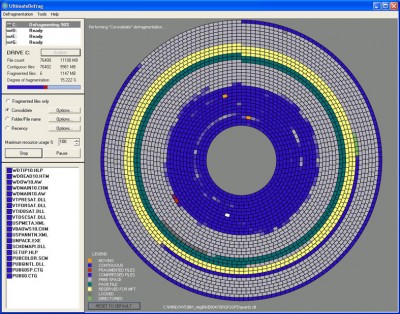 UltimateDefrag Lite 1.54 screenshot