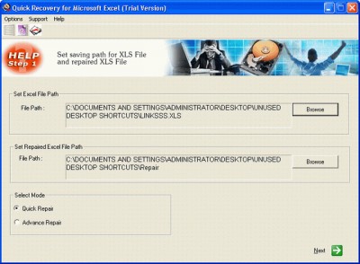 Unistal Excel Recovery 11.10.05 screenshot Unistal Excel Recovery 11.10.05 screenshot