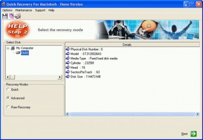 Unistal Mac Data Recovery Software 11.06.07 screenshot
