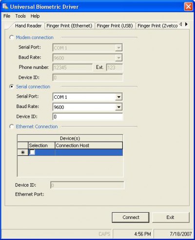 Universal Biometric Driver 3.4.15 screenshot
