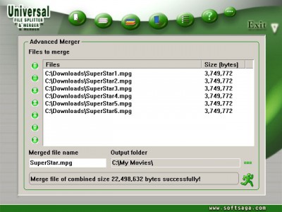 Universal File Splitter & Merger 1.21 screenshot Universal File Splitter & Merger 1.21 screenshot