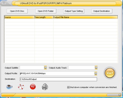 USA DVD to iPod PSP 3GP PPC H264 MP4 Converter 5.2 screenshot USA DVD to iPod PSP 3GP PPC H264 MP4 Converter 5.2 screenshot