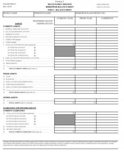 USDA Rural Development Form 3560-10 2.0 screenshot USDA Rural Development Form 3560-10 2.0 screenshot