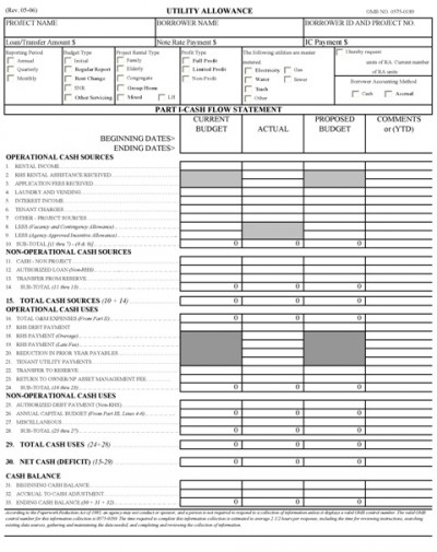 USDA Rural Development Form 3560-7 2.0 screenshot