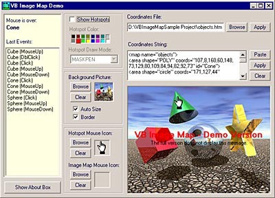 VB Image Map ActiveX Control 1.1.6 screenshot VB Image Map ActiveX Control 1.1.6 screenshot