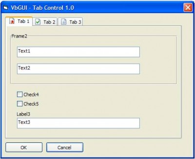 VB Tab-Control ActiveX (OCX) 1.0 screenshot